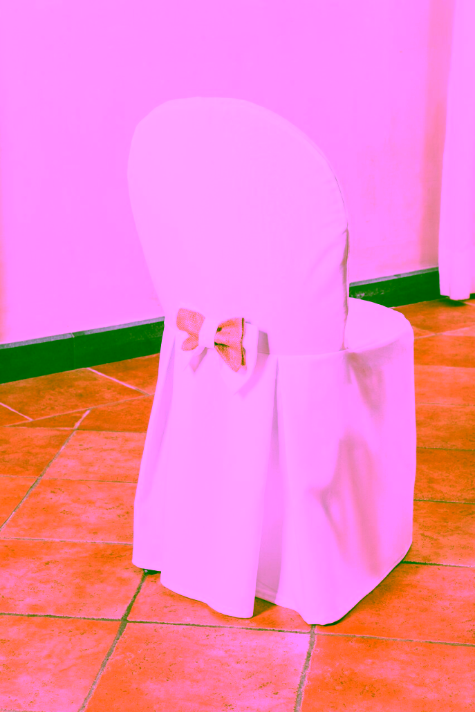 Coprisedia elegante con fiocco