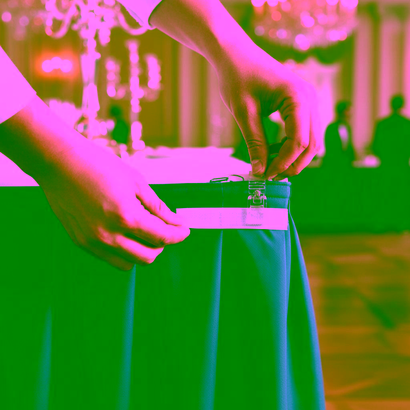 Clip per gonnellino buffet