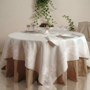 Tovaglia per matrimonio in misto lino