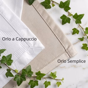 Rifinitura orlo tovaglioli ristorante