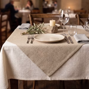Tovaglia ristorante e coprimacchia colore avorio