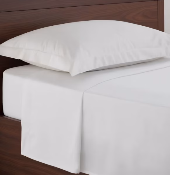 Lenzuola sopra hotel cotone bianco -Secla